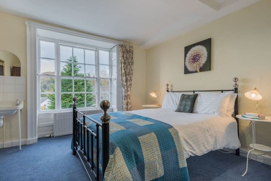 The master bedroom with king size bed