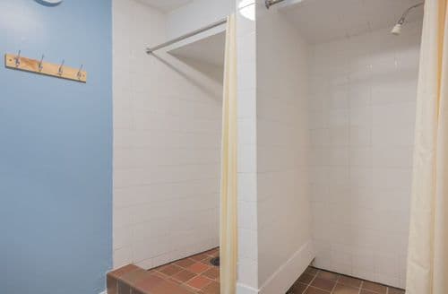 One of the double shower rooms