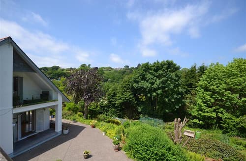 view from top garden terrace