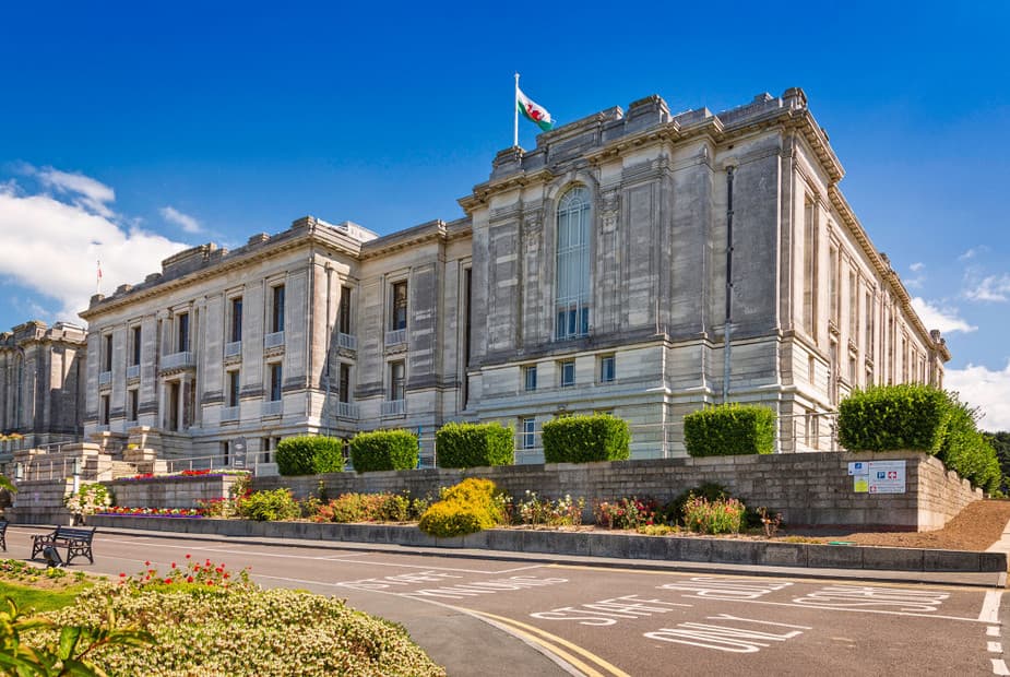 The National Library of Wales in Aberystwyth