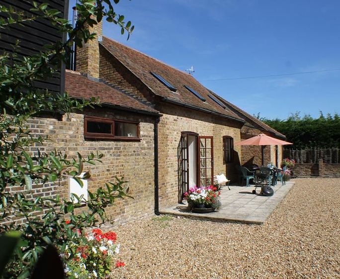 The beautiful exterior of The Old Stables in Ulcombe, Kent.