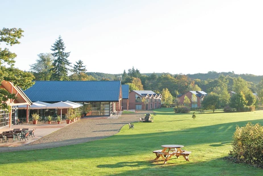 The park setting