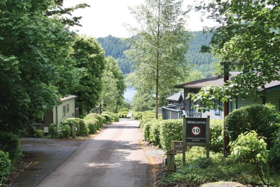 The park setting