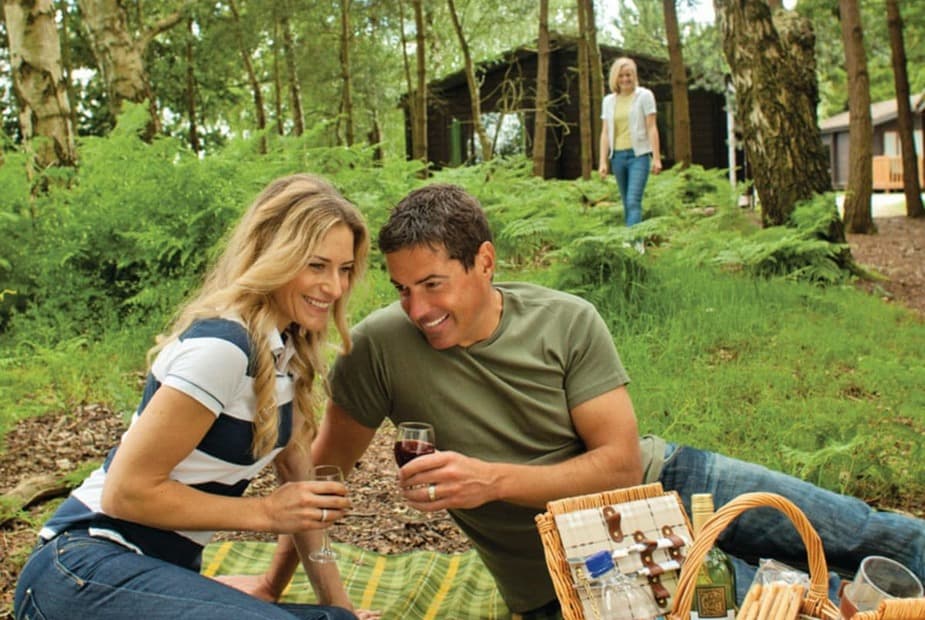 The park setting