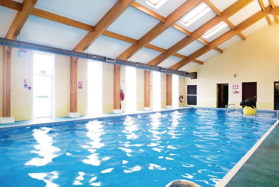 Indoor heated swimming pool at Auchenlarie