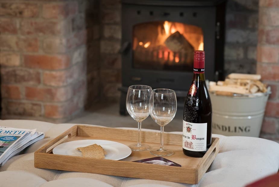 Woodburning stove for cosy nights in