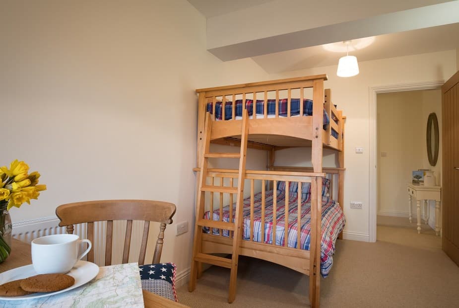 A fun room with bunk beds