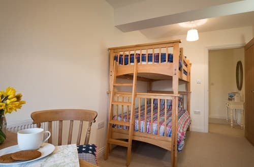 A fun room with bunk beds