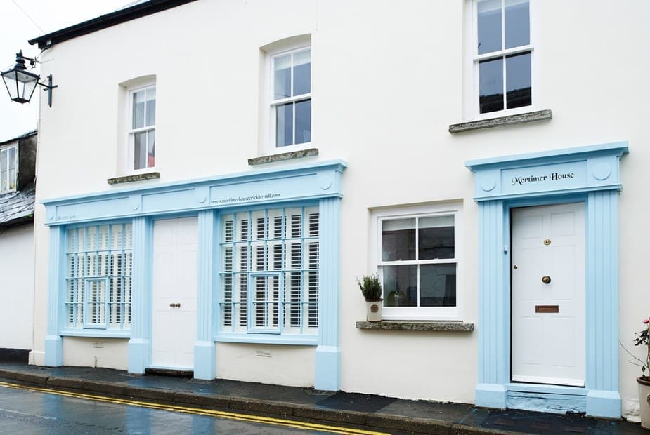 View towards Mortimer House, ideally situated in the market town of Crickhowell