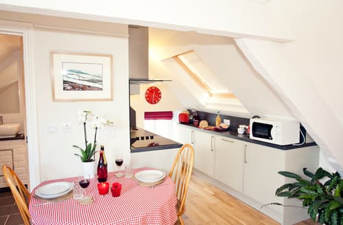 Small kitchen space at the top of the house - not to mention wonderful views!