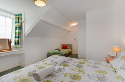 The family room showing single bed