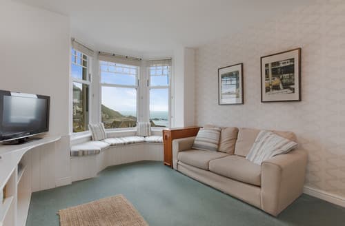 The bright lounge with fabulous views