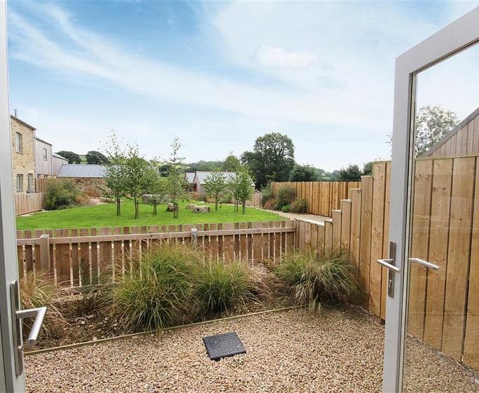 French doors to patio from master bedroom