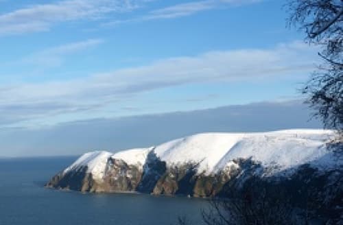 Views of Countisbury in the snow