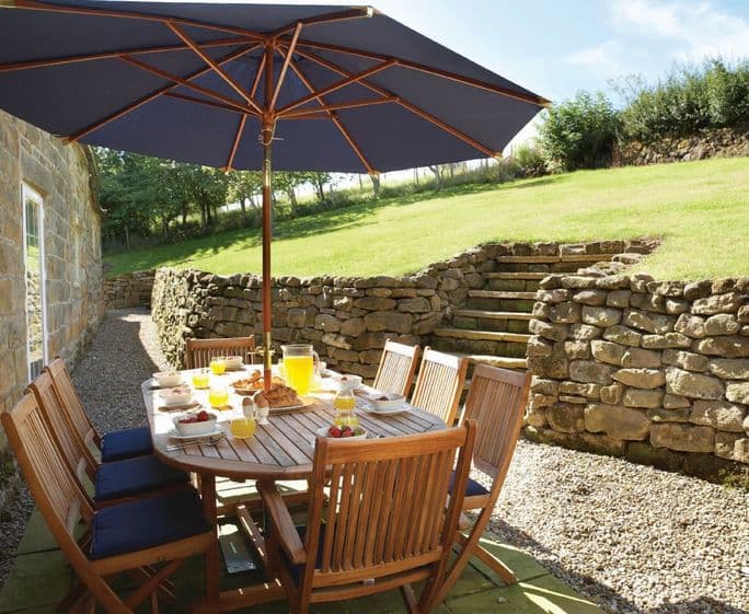 Patio and rear lawned garden