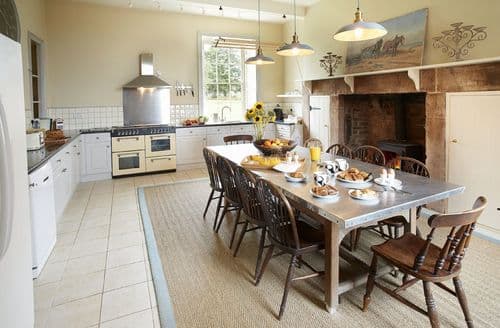 Ground floor: Large country-style kitchen with inglenook fireplace