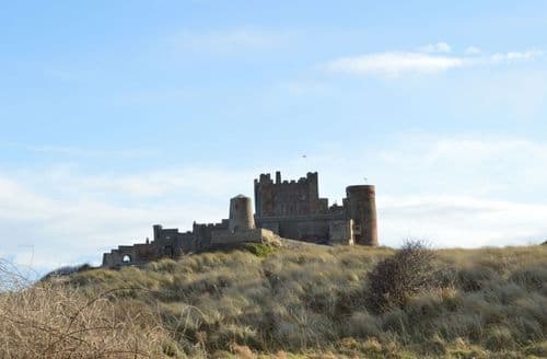 Bamburgh Castle is located 30 minutes drive away