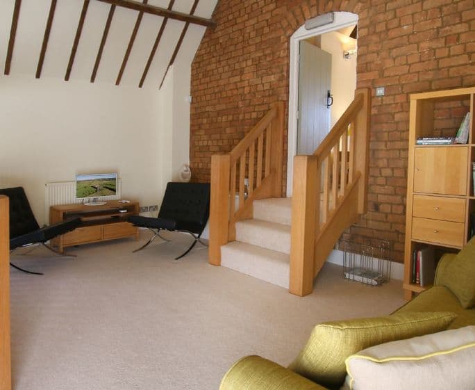 First floor: Sofa in galleried landing area Internet TV