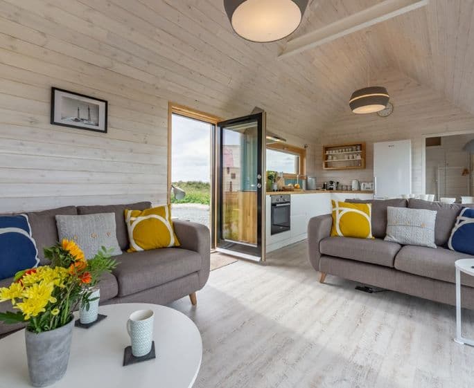 Open plan kitchen, dining & living area