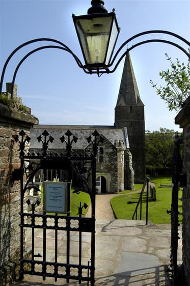 Slapton village, church