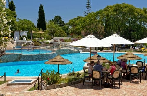 The Rocha Brava resort has lots to explore including communal pools, tennis courts and a gym