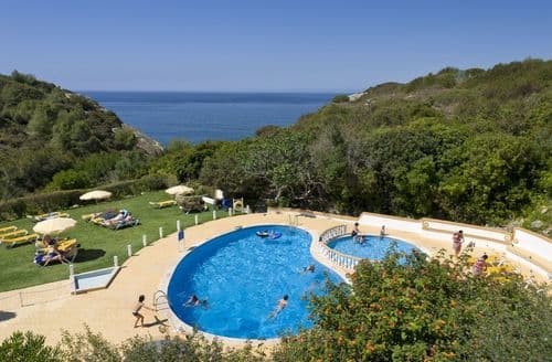 The Rocha Brava resort has lots to explore including communal pools, tennis courts and a gym