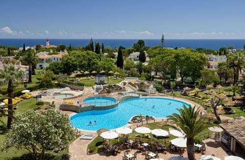 The Rocha Brava resort has lots to explore including communal pools, tennis courts and a gym