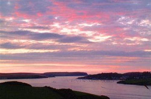 Sunset on nearby estuary