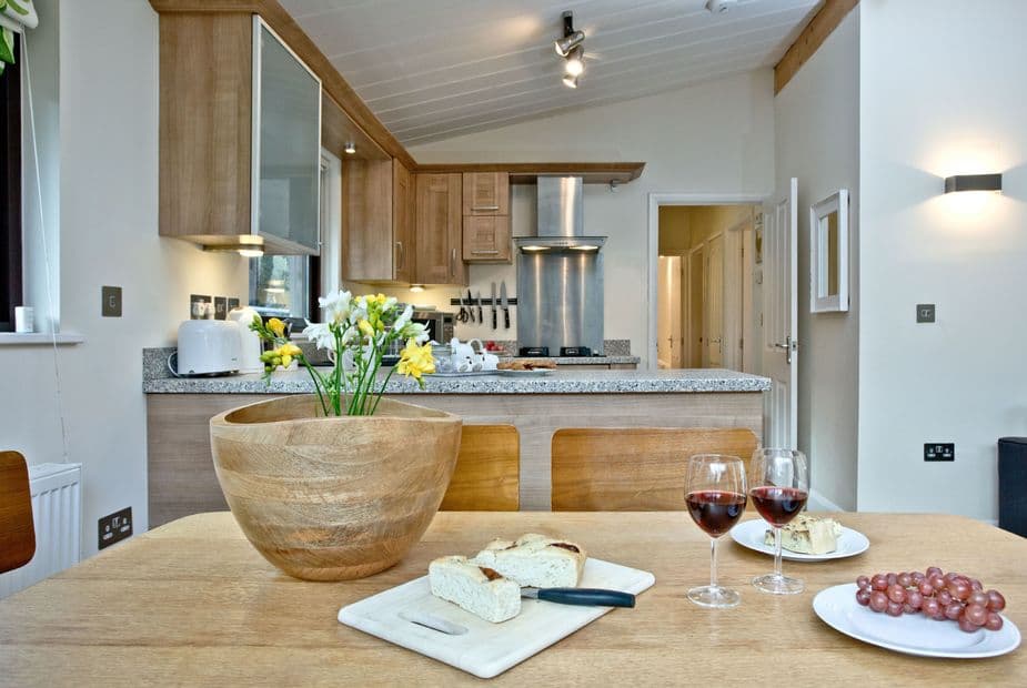 Representation of kitchen and dining area