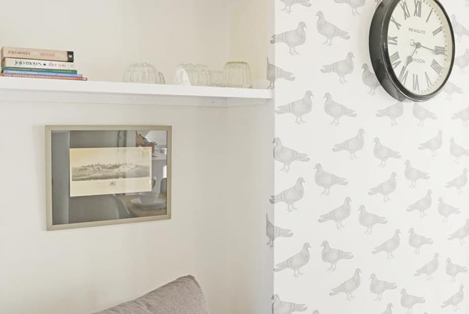 Cosy Chair and Feature Wallpaper