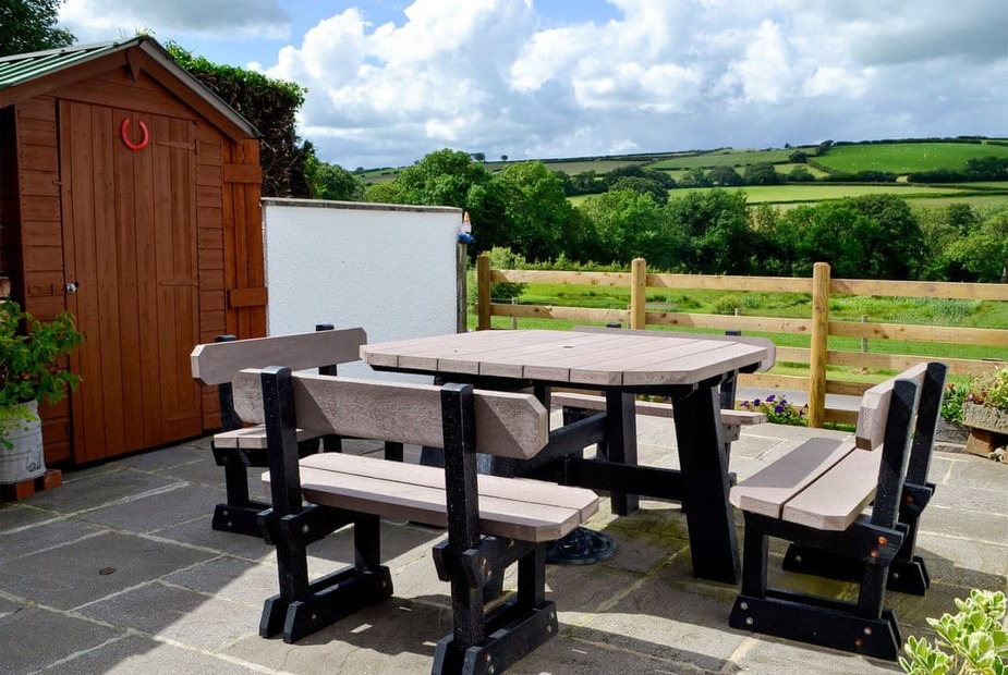 Ann's Barn Stunning views from the patio | Ann’s Barn - Wernymarchog, Cantref, near Brecon
