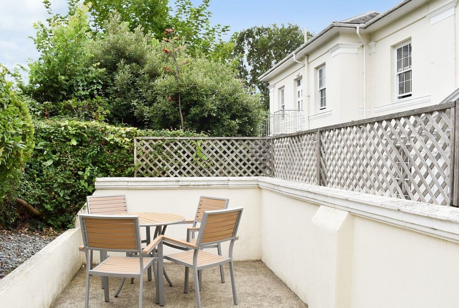 Apartment 2-UK12360 Paved patio area with table and chairs | Lincombe Hall HotelApartment 2, Torquay