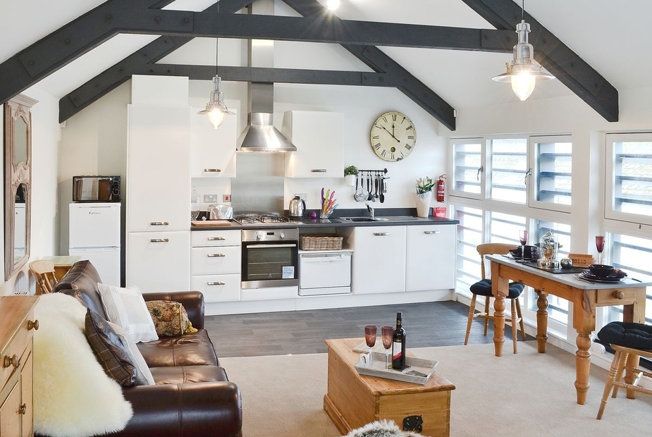 The Tannery Loft Open plan living/dining room/kitchen | The Tannery Loft, Grampound, nr. Truro