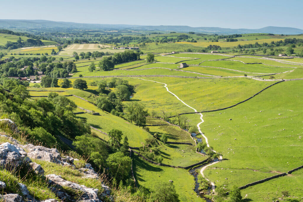 The beautiful view of a Yorkshire road trip