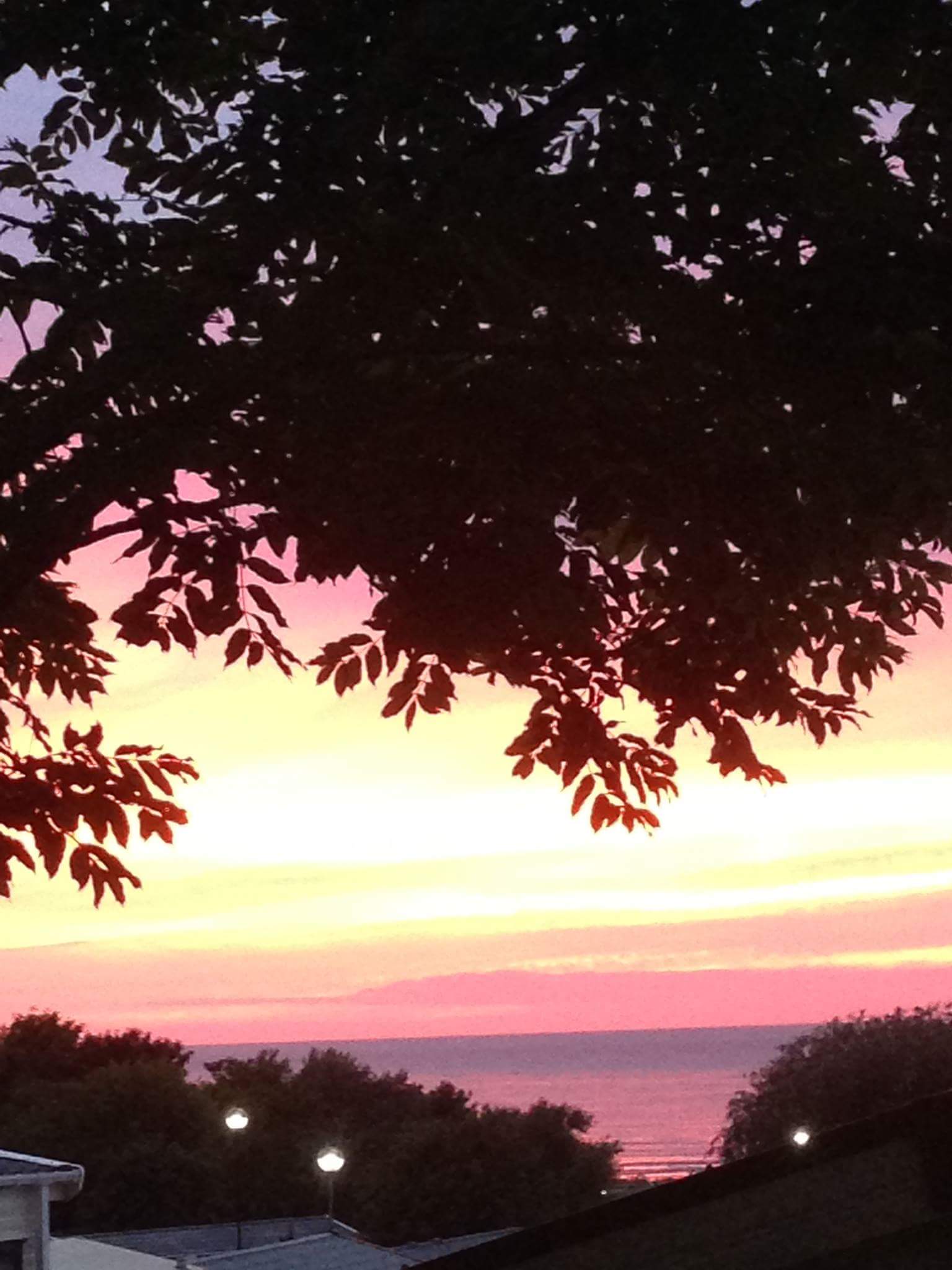 Hazy summer night the sky's on fire!!!!