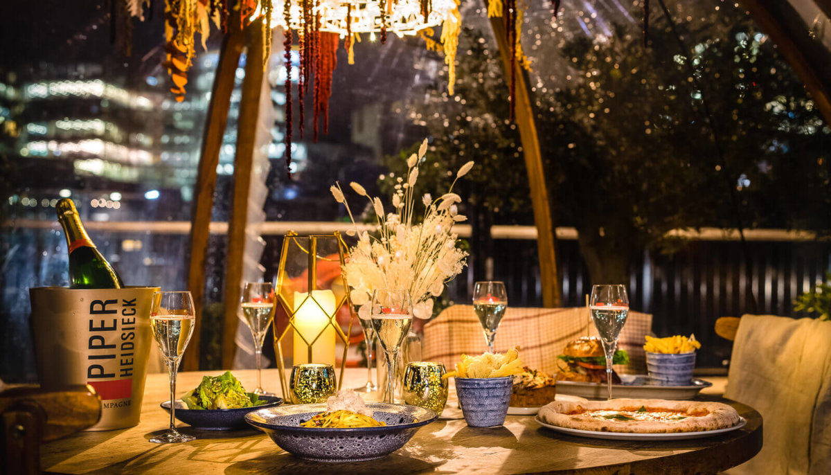 Coppa Club, one of the best outdoor restaurants in London